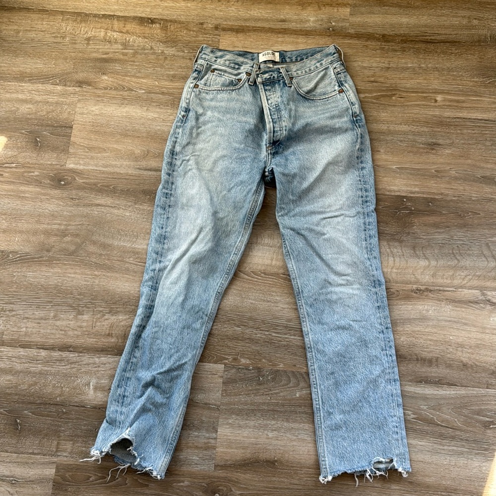AGOLDE Riley High Rise Straight Crop Size 27